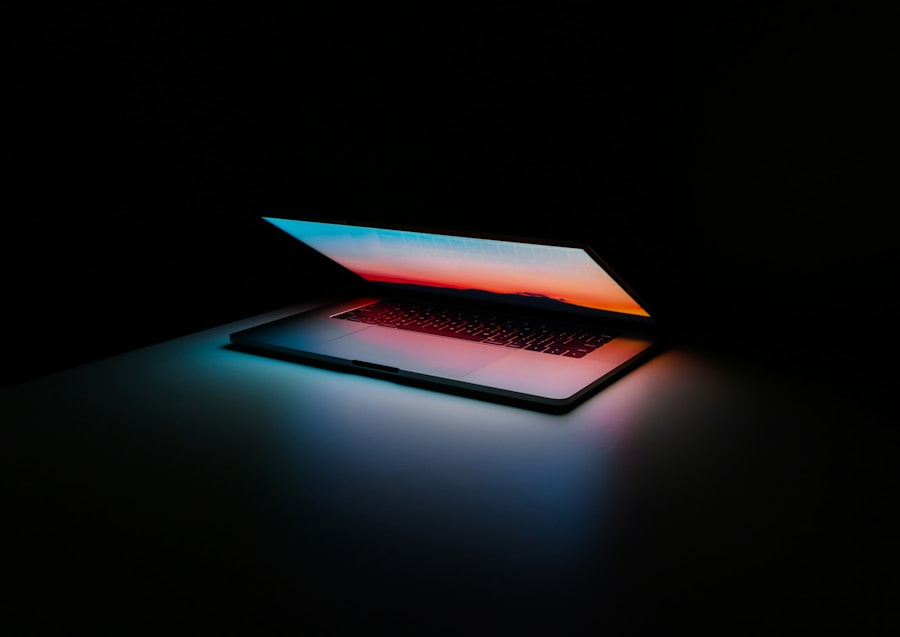 Computing hardware — development workstation dark environment
